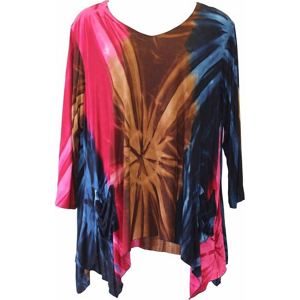 NEW IVY REED women's pocket tunic - plus in starburst